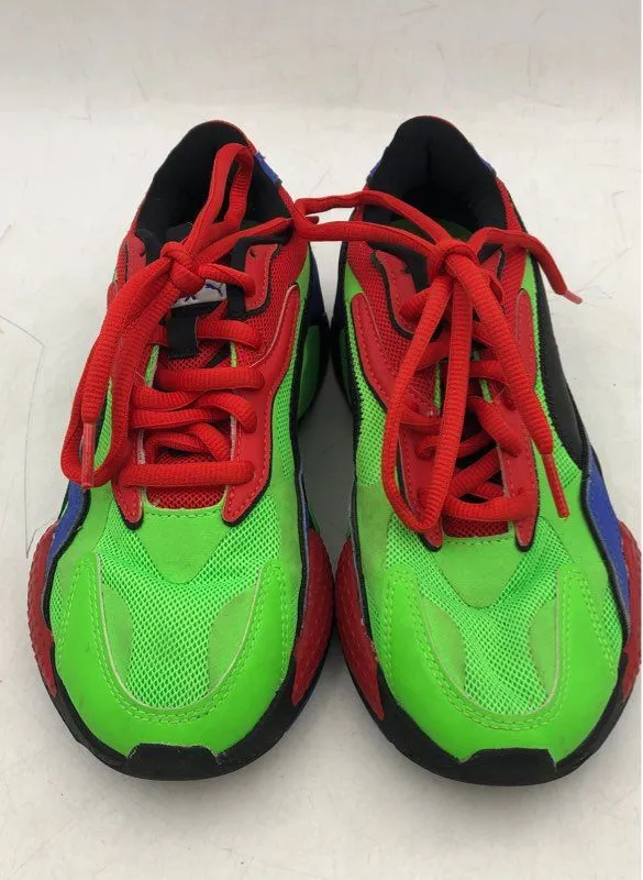 Puma Boys Rs X Tailored Green Blue Athletic Shoes - Size 6C