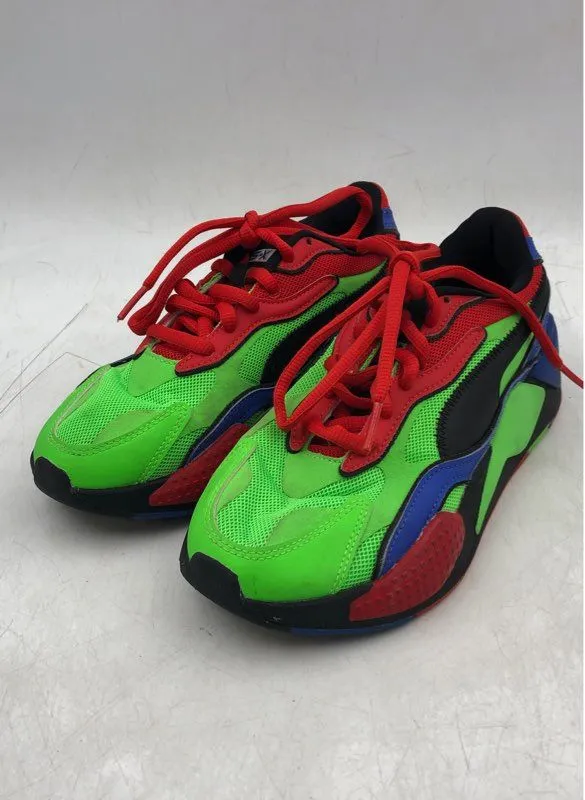 Puma Boys Rs X Tailored Green Blue Athletic Shoes - Size 6C