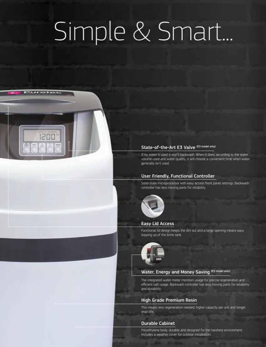 Puretec Softrol SOL40-E3 Water Softening Filter System