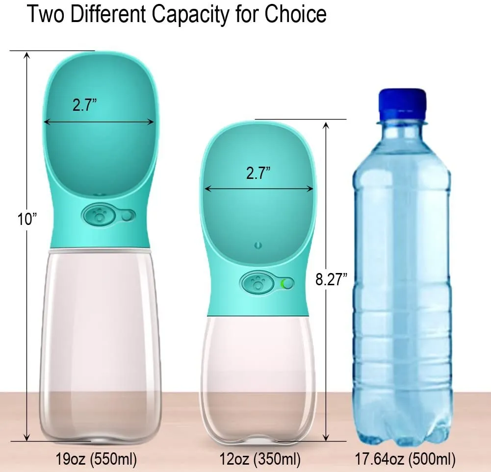 QUMY Dog Water Bottle Portable 12oz/18oz