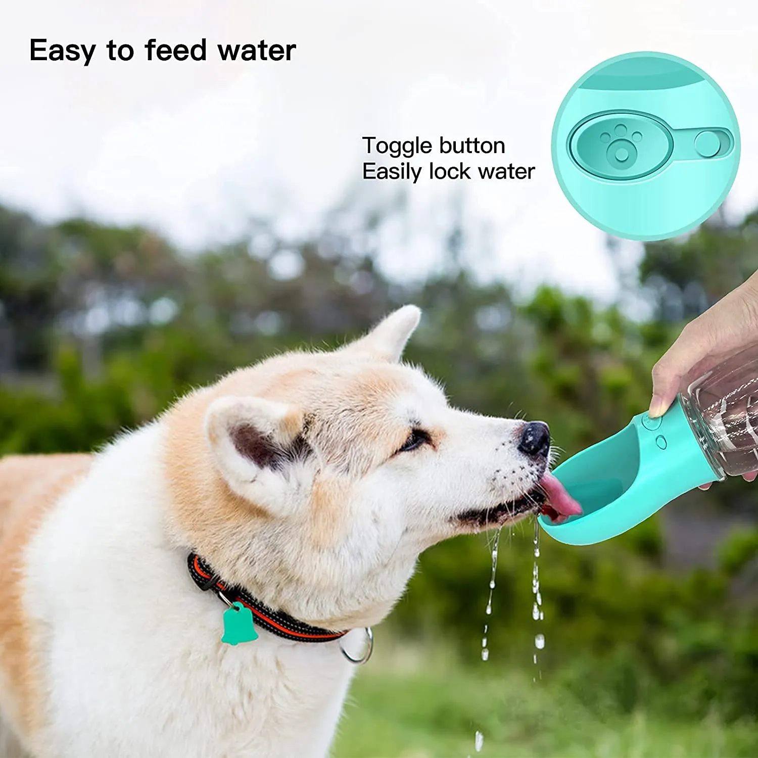 QUMY Dog Water Bottle Portable 12oz/18oz
