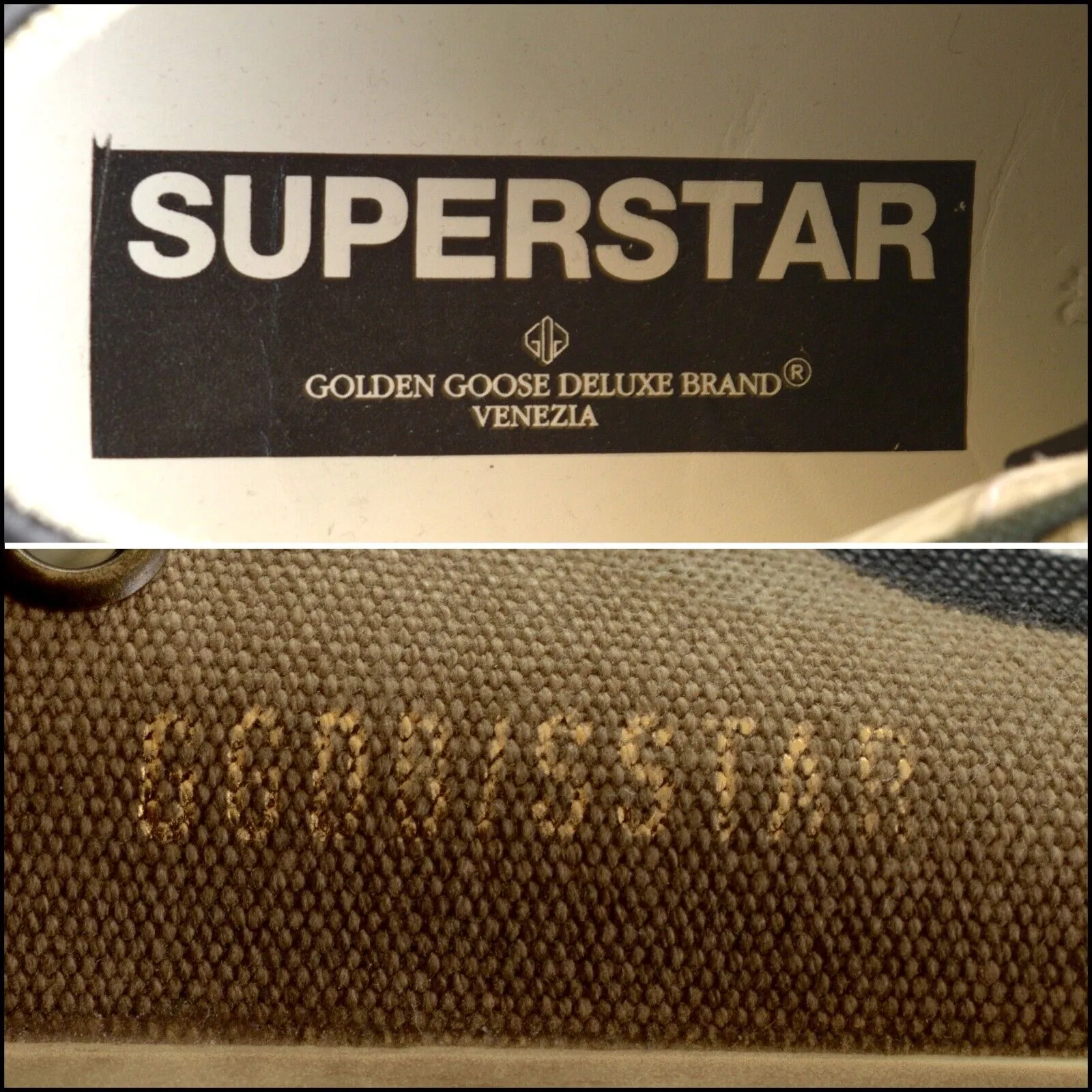 RDC13776 Authentic GOLDEN GOOSE Camo Superstar Sneakers