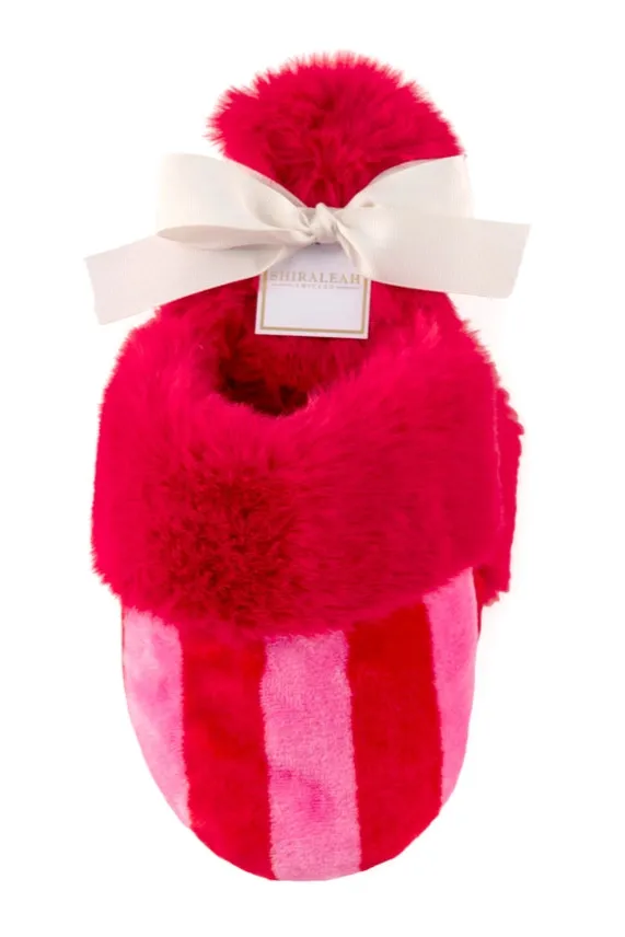 Red Stripe Felicity Slippers