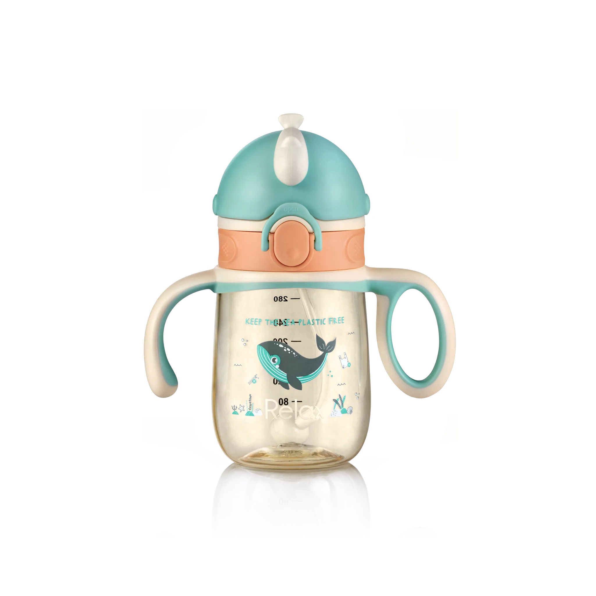 RELAX 280ML AMORE PPSU KIDS STRAW CUP - ASHA