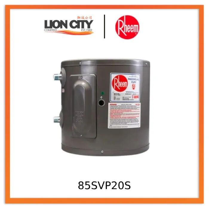 Rheem 85SVP20S 20 Gallon Vertical Storage Water Heater