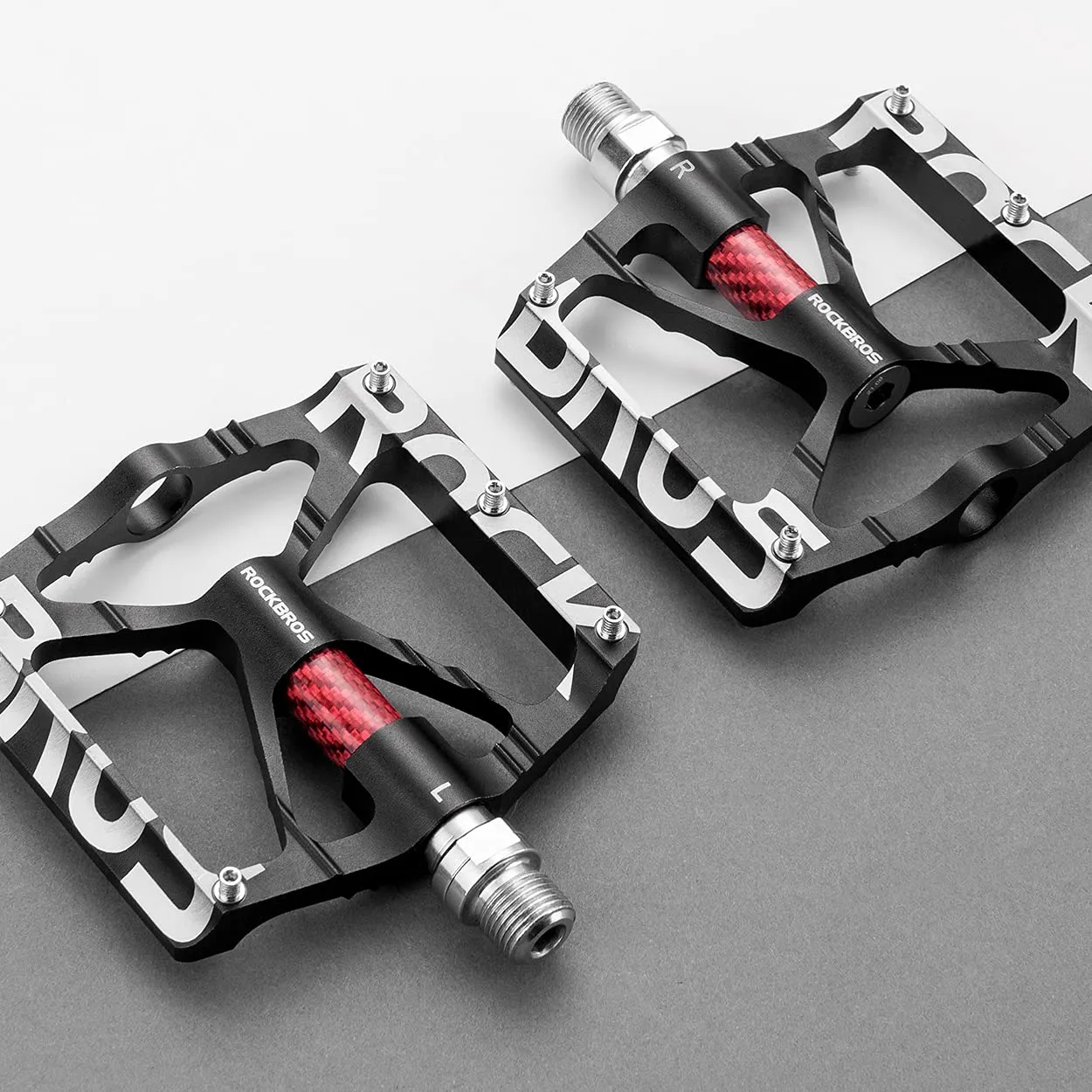 ROCKBROS Bicycle Pedals 9/16 Mountain Bike Pedals Aluminium (Pair)