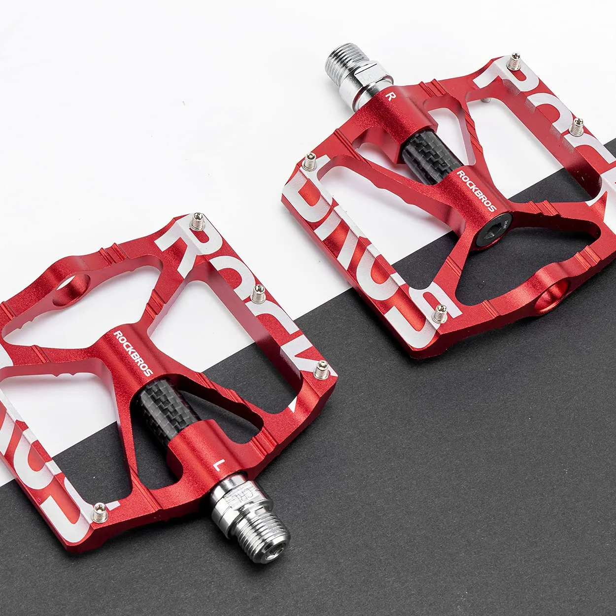 ROCKBROS Bicycle Pedals 9/16 Mountain Bike Pedals Aluminium (Pair)