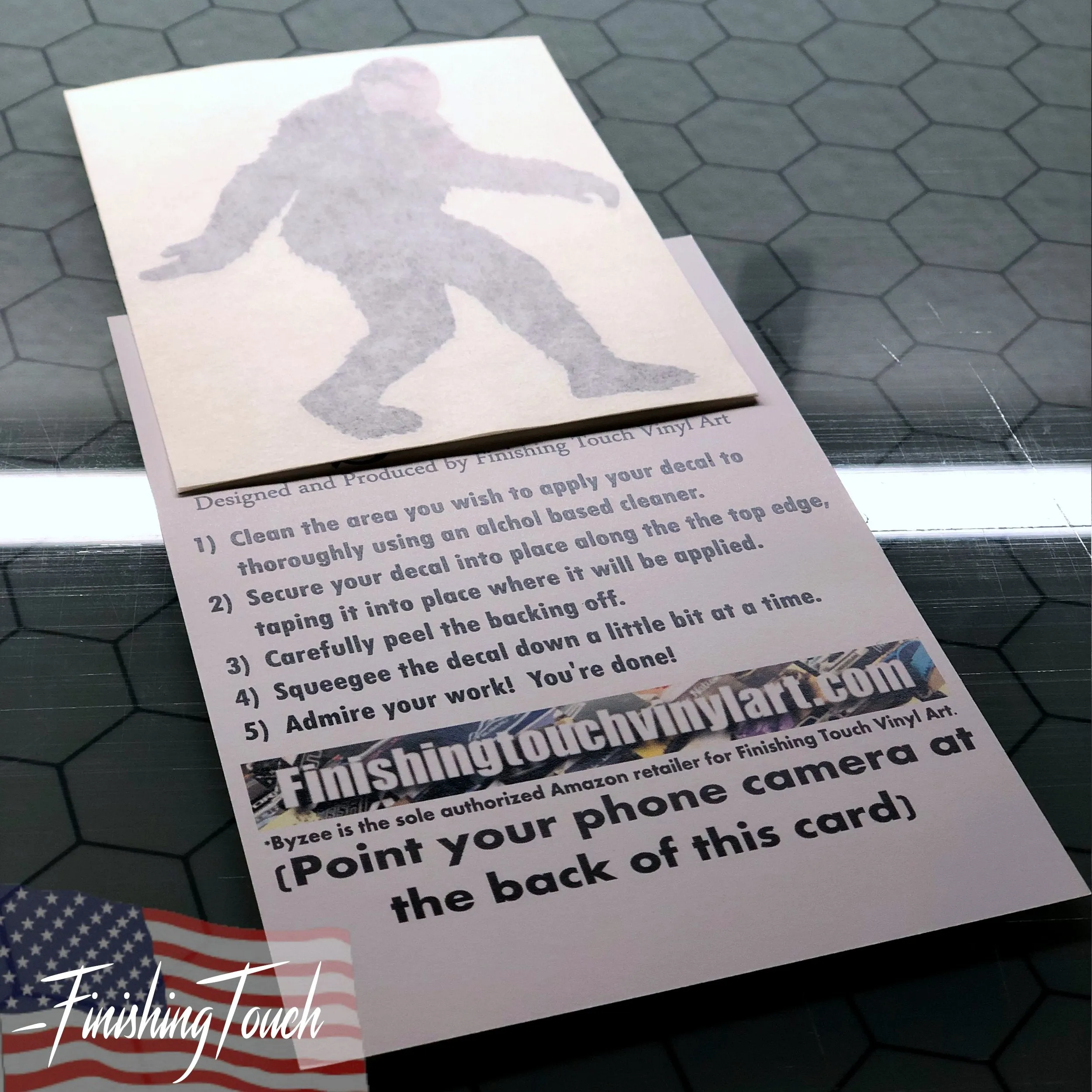 Sasquatch Walking through Misty Forest, Big Foot Sticker