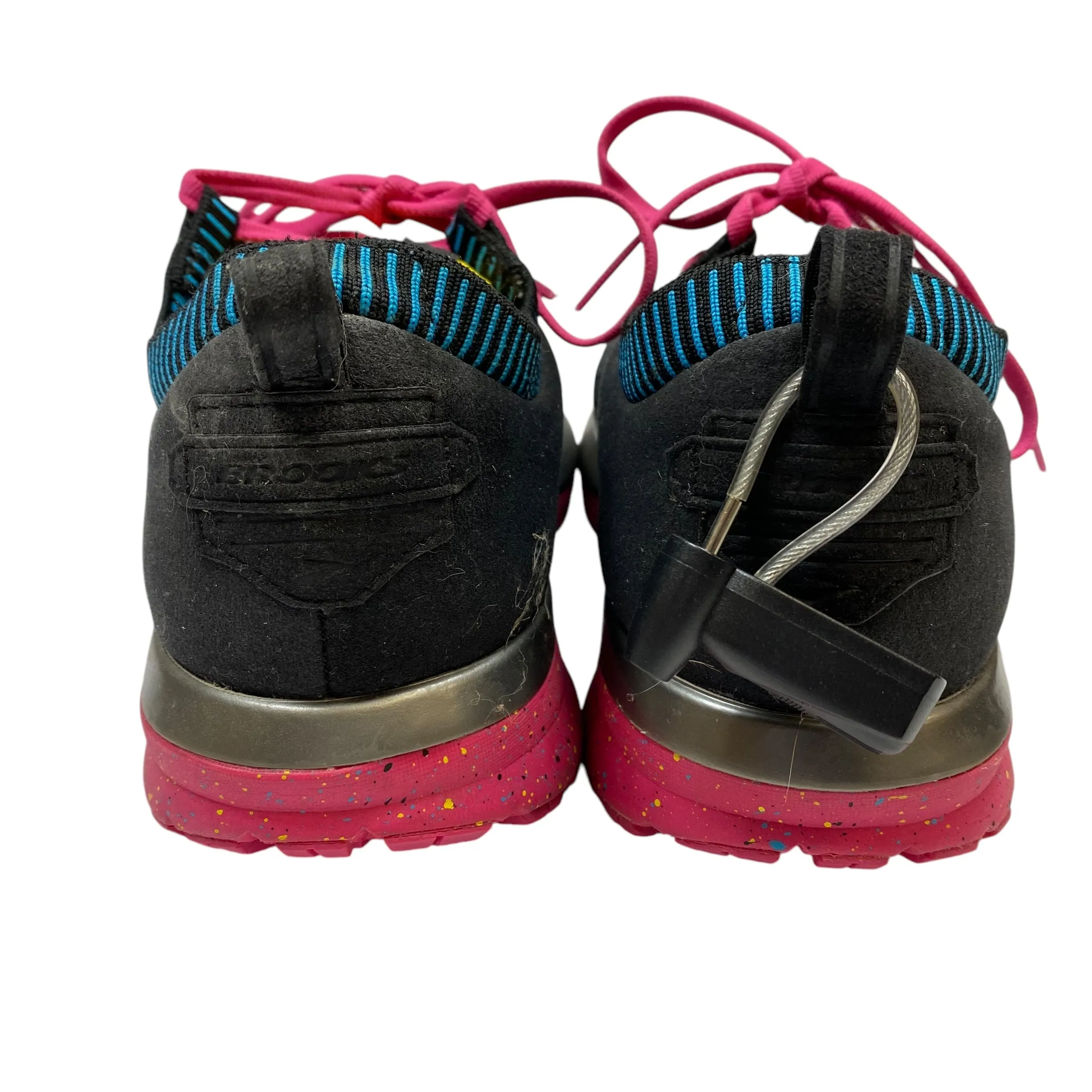 Shoes Athletic By Brooks In Black & Pink, Size: 10