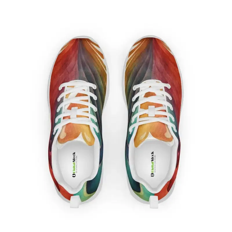 Soar in Style Bright Pattern Women's Athletic Shoes
