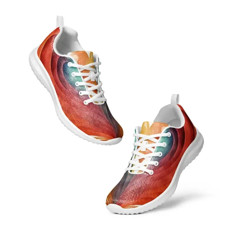 Soar in Style Bright Pattern Women's Athletic Shoes