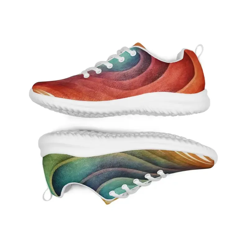 Soar in Style Bright Pattern Women's Athletic Shoes