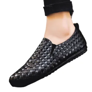 Spring Doudou Shoes Men's Shoes Men's Casual Shoes Tide Shoes Lazy Shoes Sleeve Society One Pedal Leather Shoes Glossy