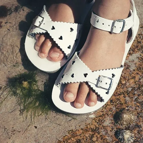 Sun-San Sweetheart Sandals | White ~ Size Infant 8