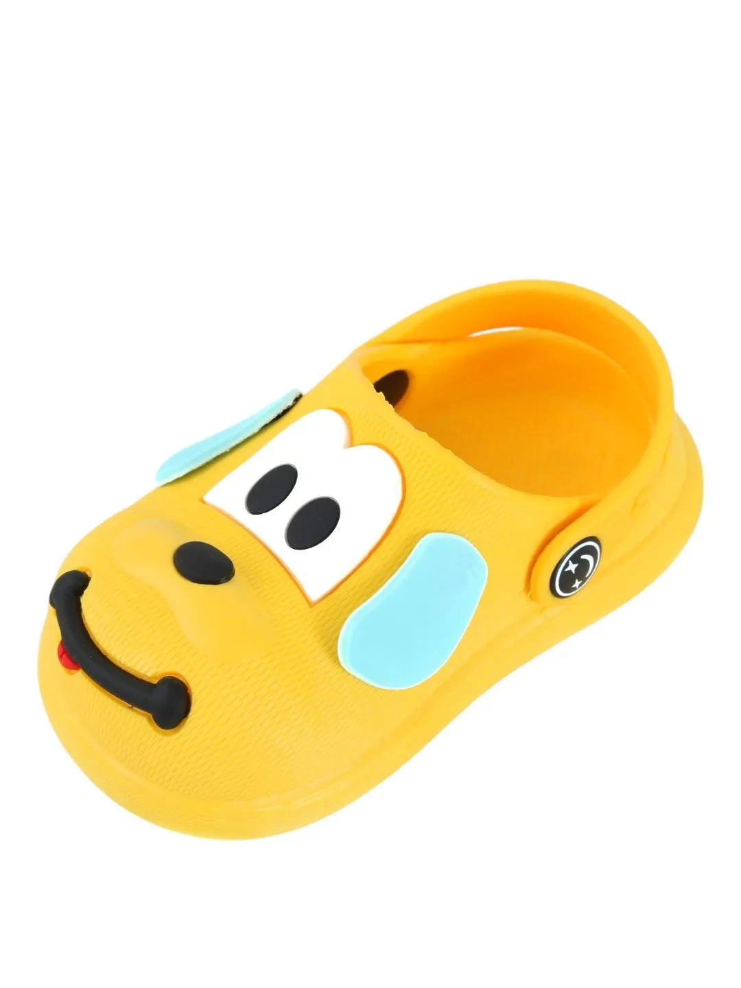 Sunny Paws Puppy Pattern Clogs for Boys - Sunshine Yellow
