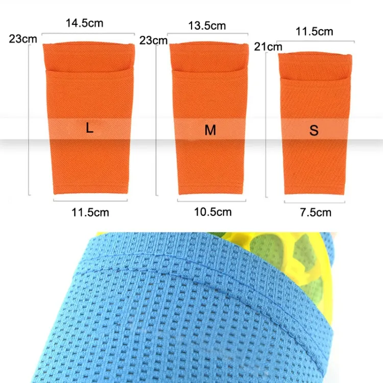 Sweat-Absorbing Breathable Insert Socks Calf Guard Socks Football Protective Gear(Gray M)