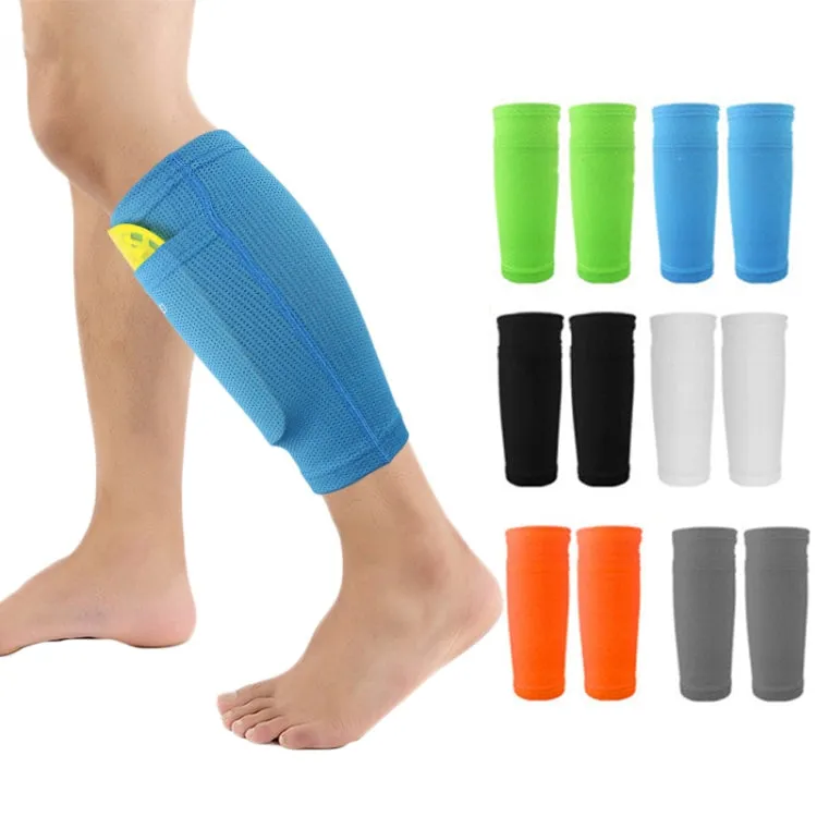 Sweat-Absorbing Breathable Insert Socks Calf Guard Socks Football Protective Gear(Gray M)