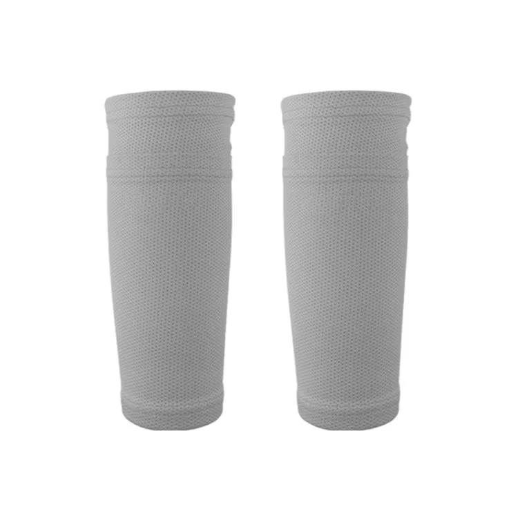 Sweat-Absorbing Breathable Insert Socks Calf Guard Socks Football Protective Gear(Gray M)