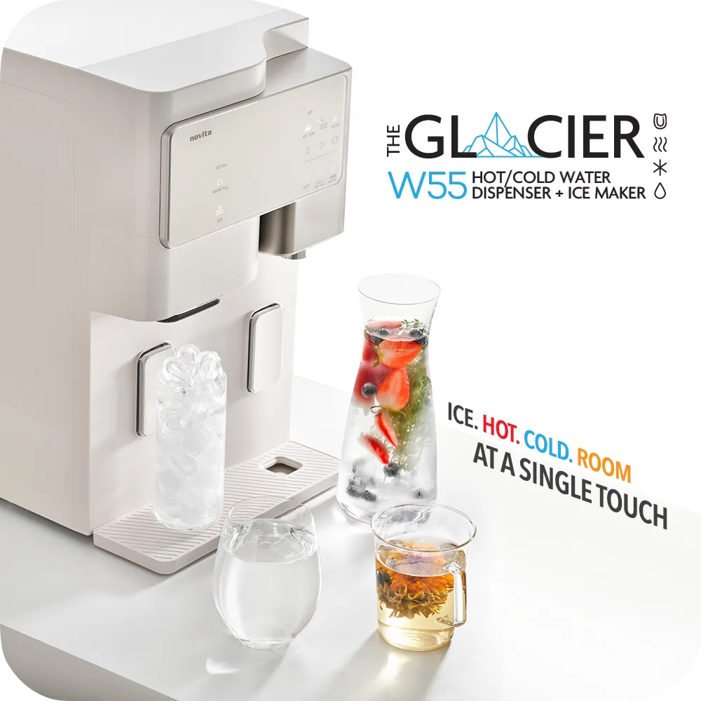 The Glacier W55 Hot/Cold Water Dispenser   Ice Maker (with Standard 2 Years Filters and 2 Years Warranty)