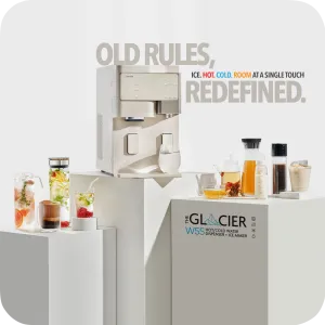 The Glacier W55 Hot/Cold Water Dispenser   Ice Maker (with Standard 2 Years Filters and 2 Years Warranty)