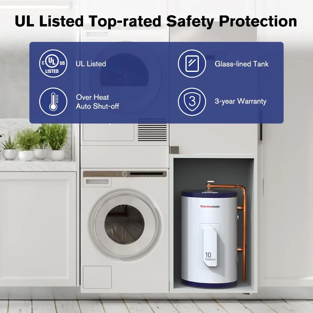 Thermomate 10 Gallon Point of Use Electric Tank Water Heater
