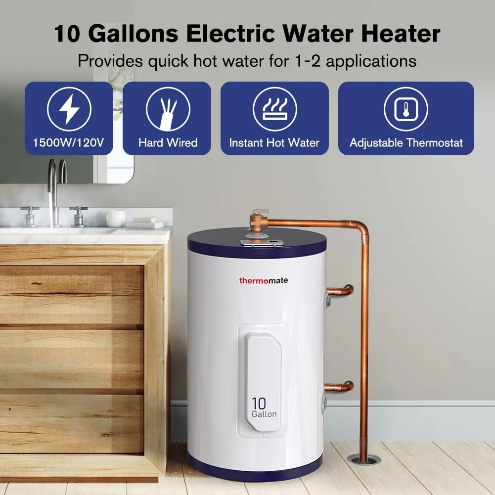 Thermomate 10 Gallon Point of Use Electric Tank Water Heater