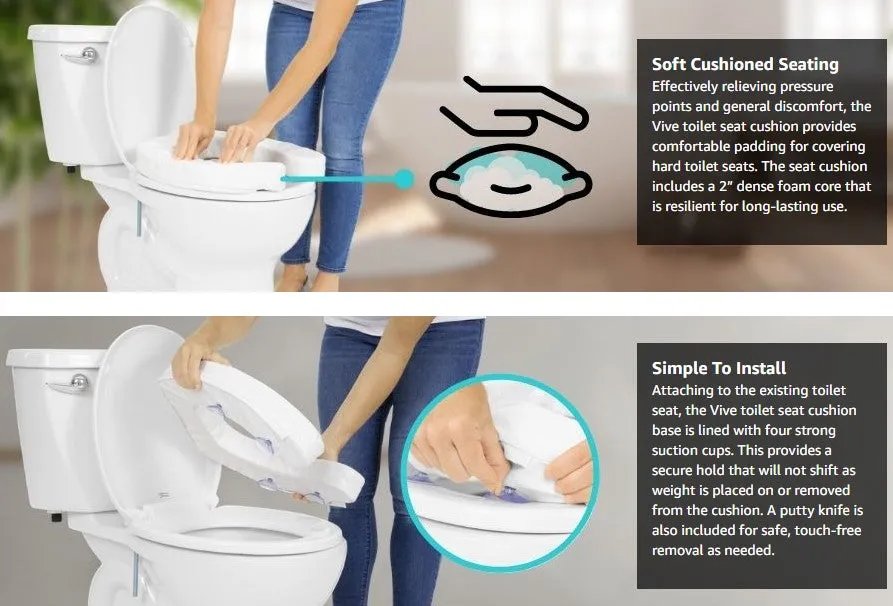 Toilet Seat Cushion 2'' Dense