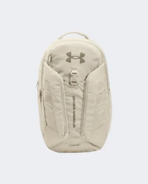 Under Armour Hustle Pro Backpack Unisex Training Bag Stone/Khaki