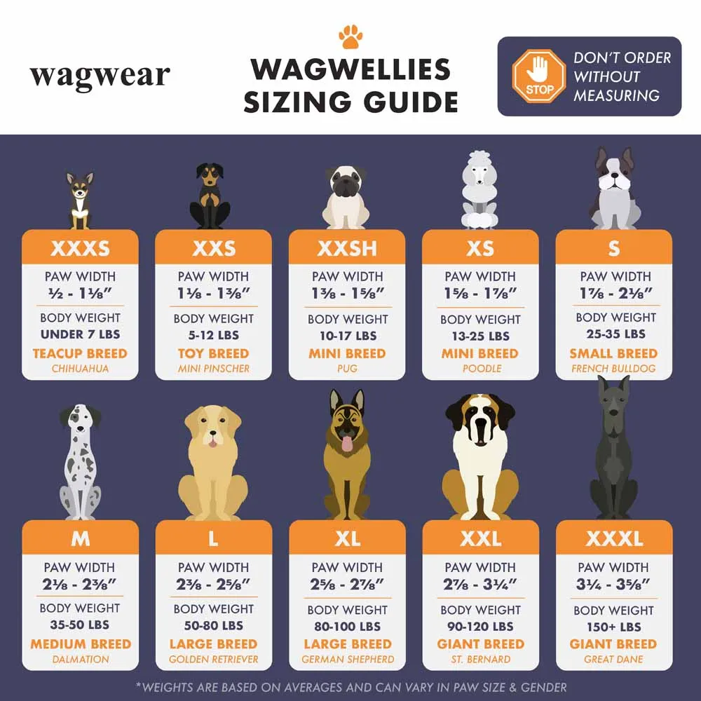 Wagwear WagWellies Mojave Dog Boots (Cobalt Blue)