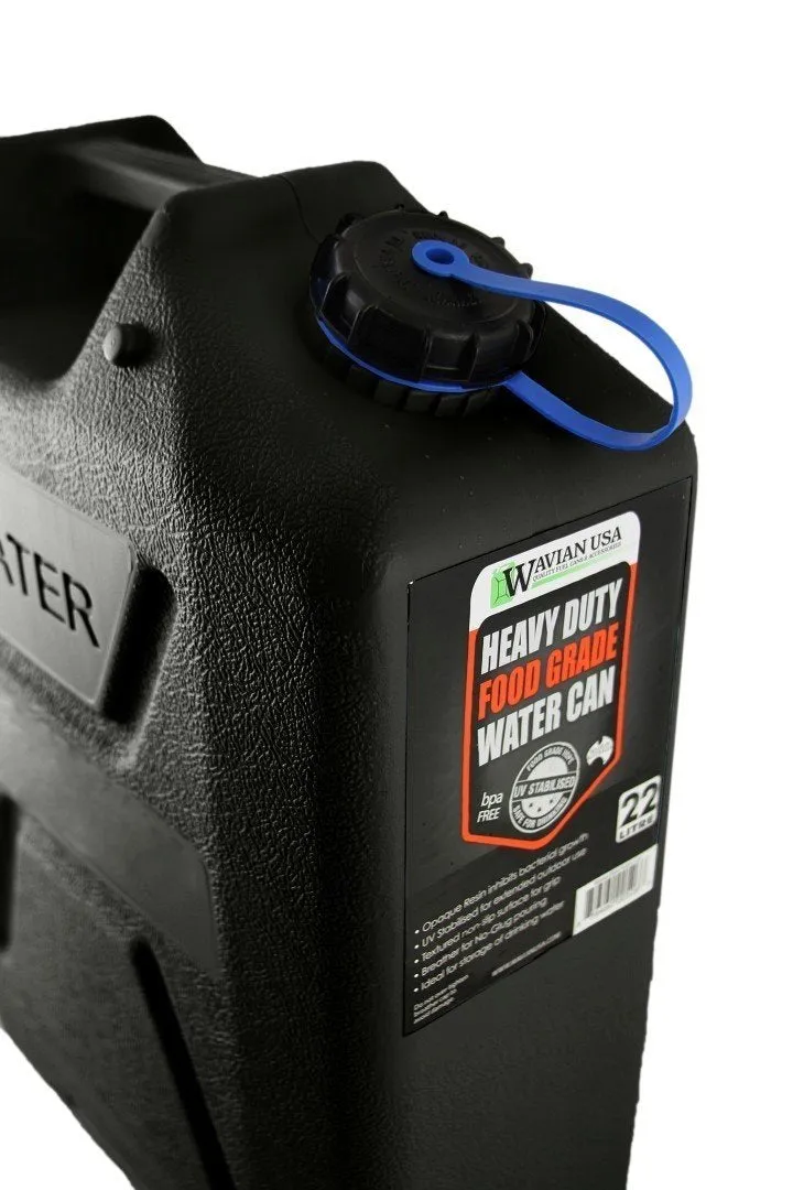 Wavian Black 5 Gallon Water Can