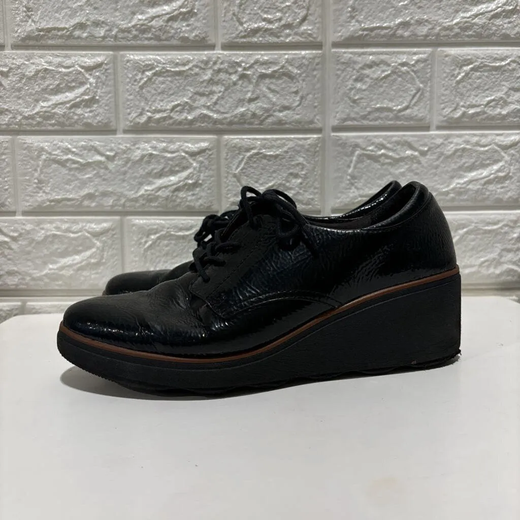 Wedge Patent Oxford Shoes