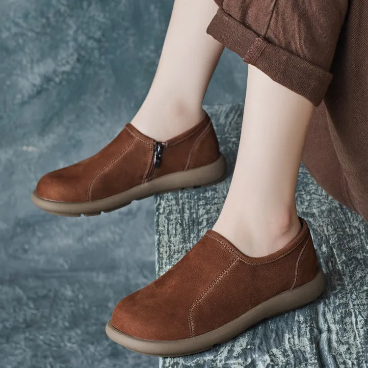 Women Minimalist Comfort Slip-On Suede Flats