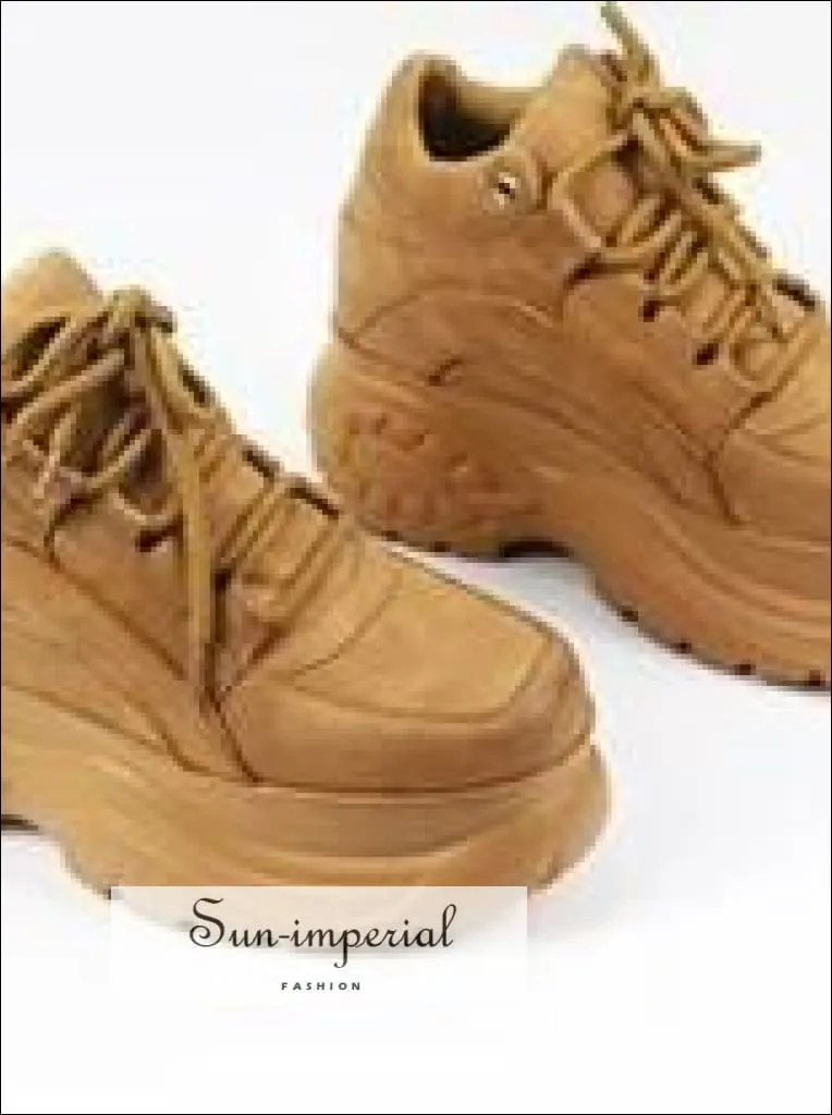 Women Sneakers Platform Sneakers Chunky Causal Shoes Leather Sports Shoes