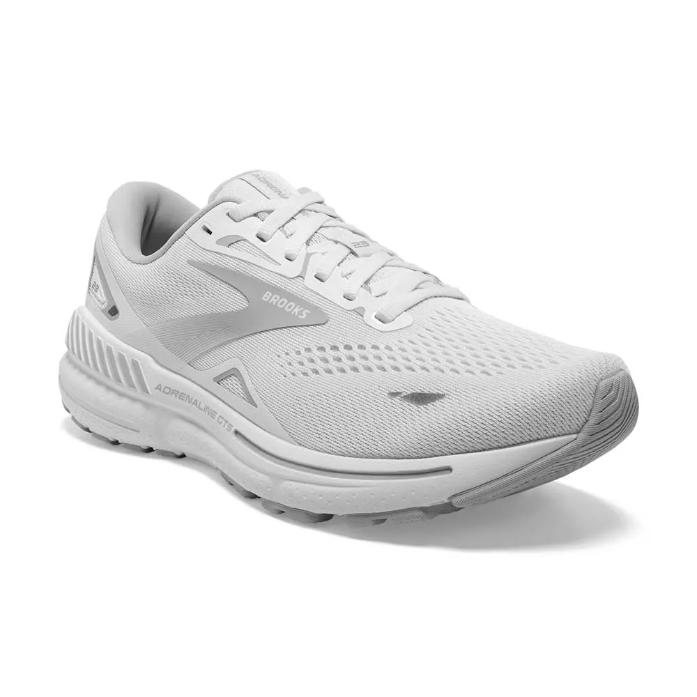 Women's Adrenaline GTS 23 Running Shoe - White/Oyster/Silver - Regular (B)