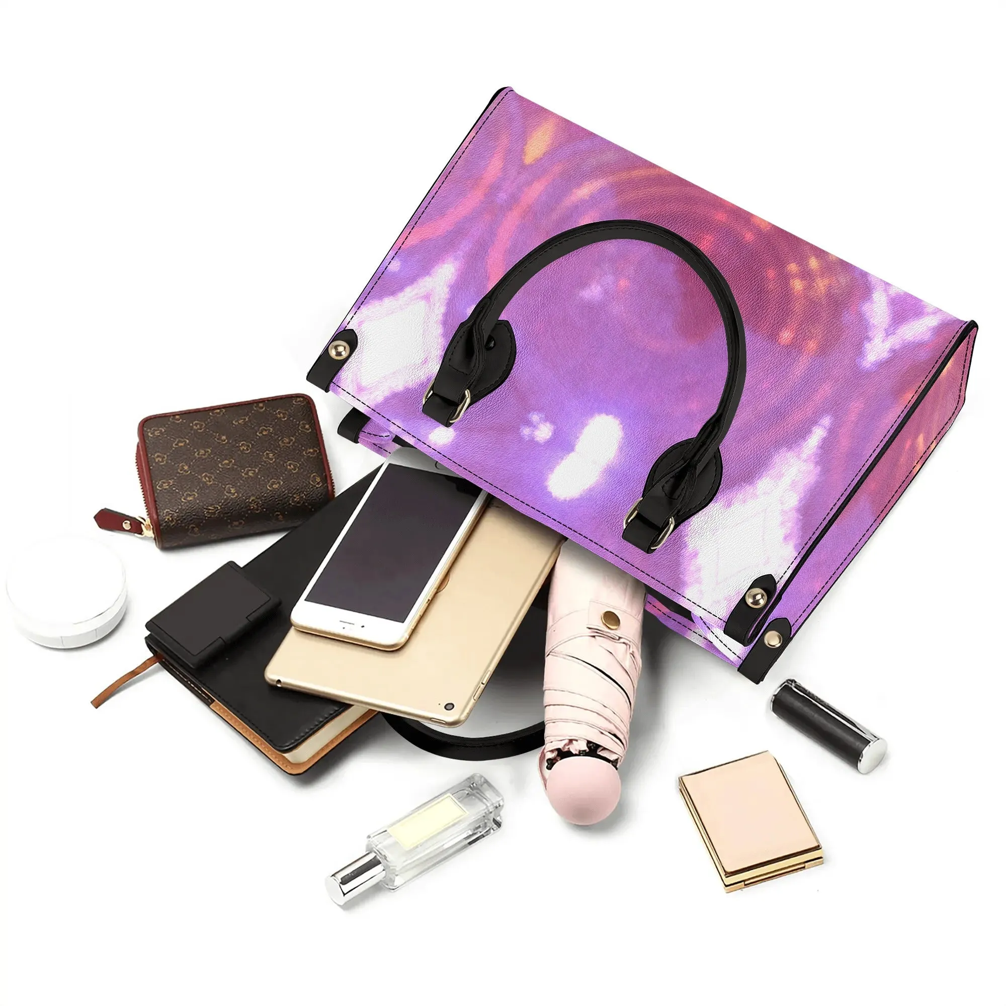 Womens PU Handbag - Pink - Designed by Concordia