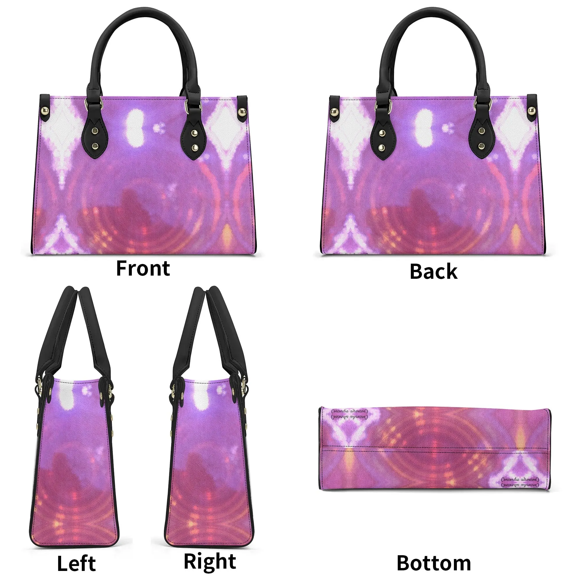 Womens PU Handbag - Pink - Designed by Concordia