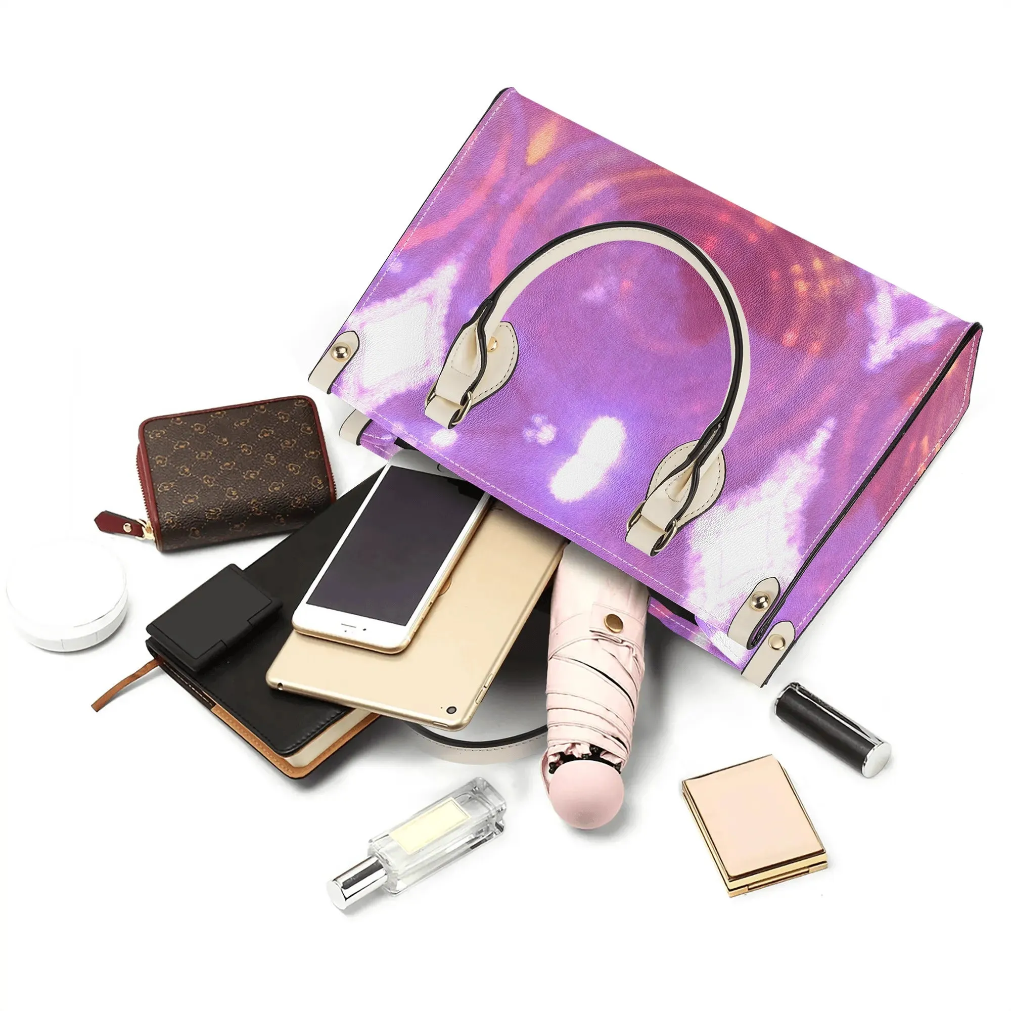 Womens PU Handbag - Pink - Designed by Concordia